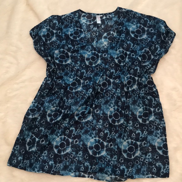 🎉HOST PICK🎉Flora by rockflowerpaper blue tie dye kaftan - Picture 3 of 6